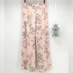Bar III Peachy Pink Floral Palazzo Pants